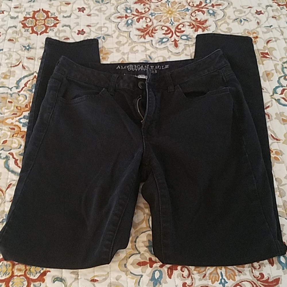 Black American Eagle high rise jegging Sz 6